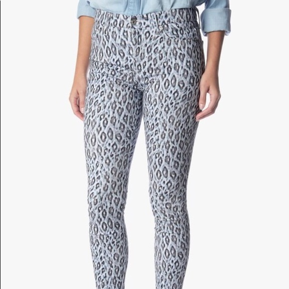 5[7ForAllMankind] White and Blue leopard ankle - Picture 1 of 7